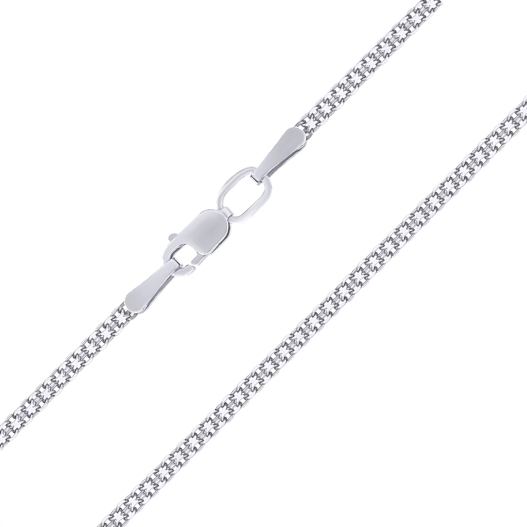 Цепочка серебряная с плетением Якорный Бисмарк - 798777 – изображение 1