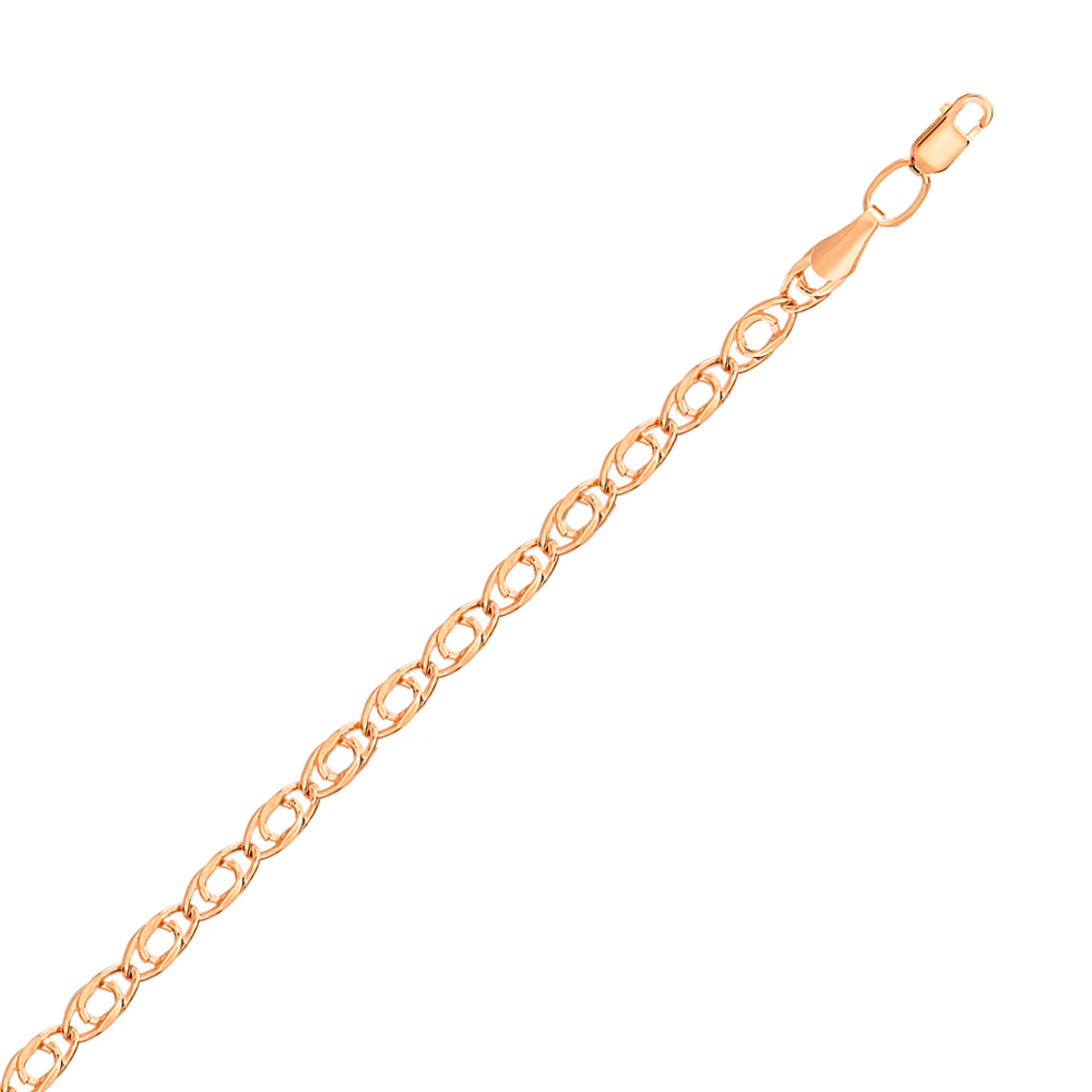 Браслет из красного золота плетение эспанзер - 1525650 – изображение 2