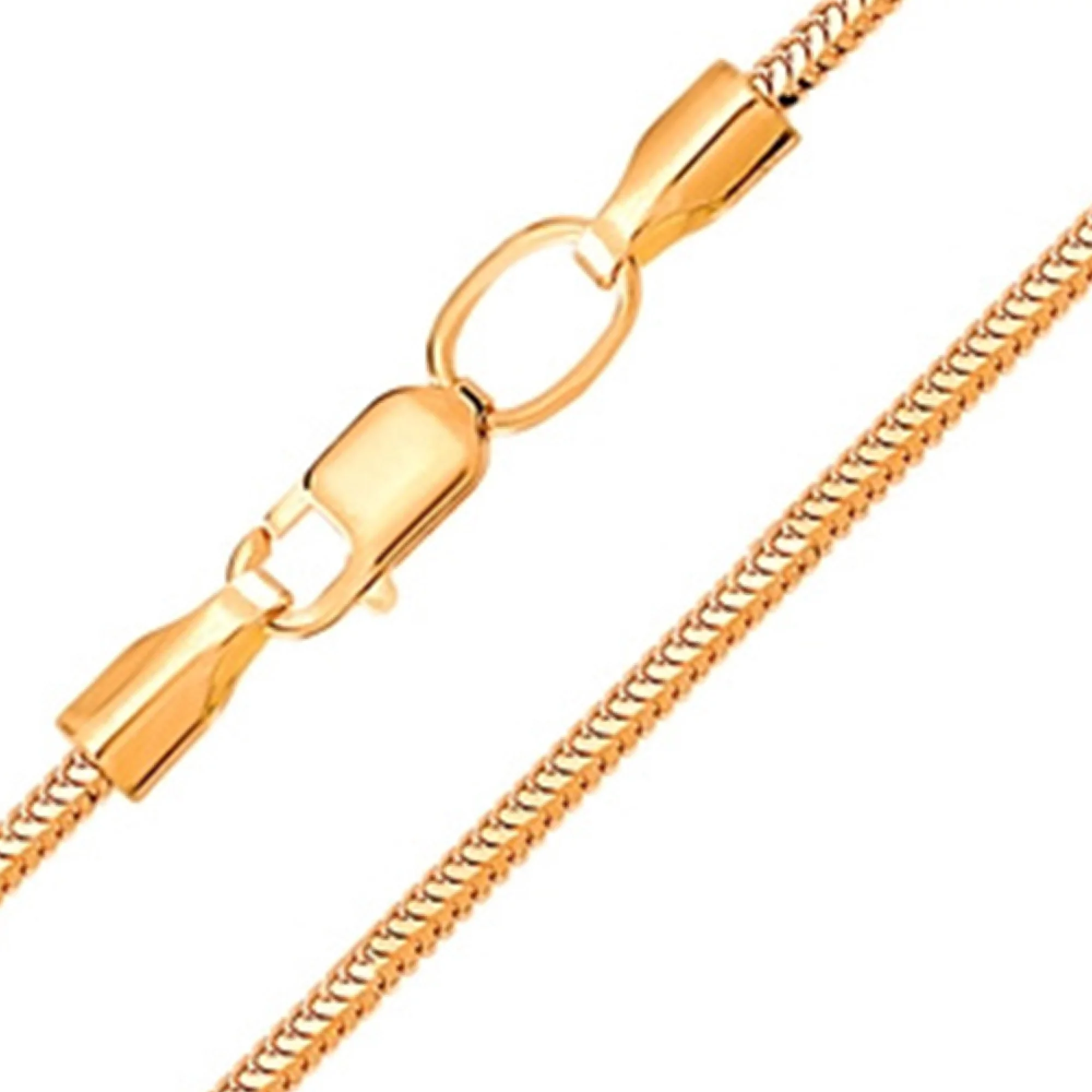Цепочка из лимонного золота плетение снейк - 648548 – изображение 1