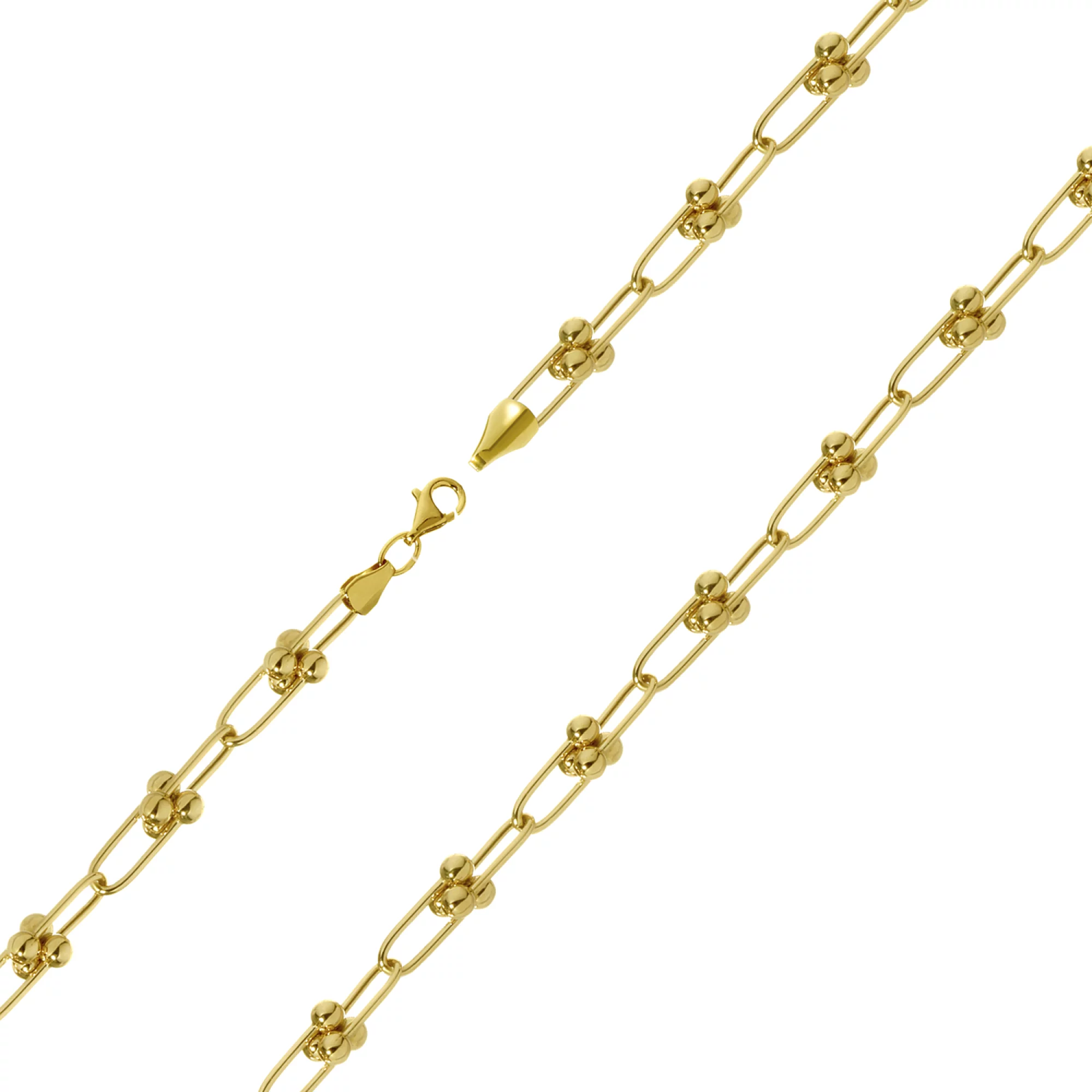 Браслет из лимонного золота якорное плетение - 1105827 – изображение 1
