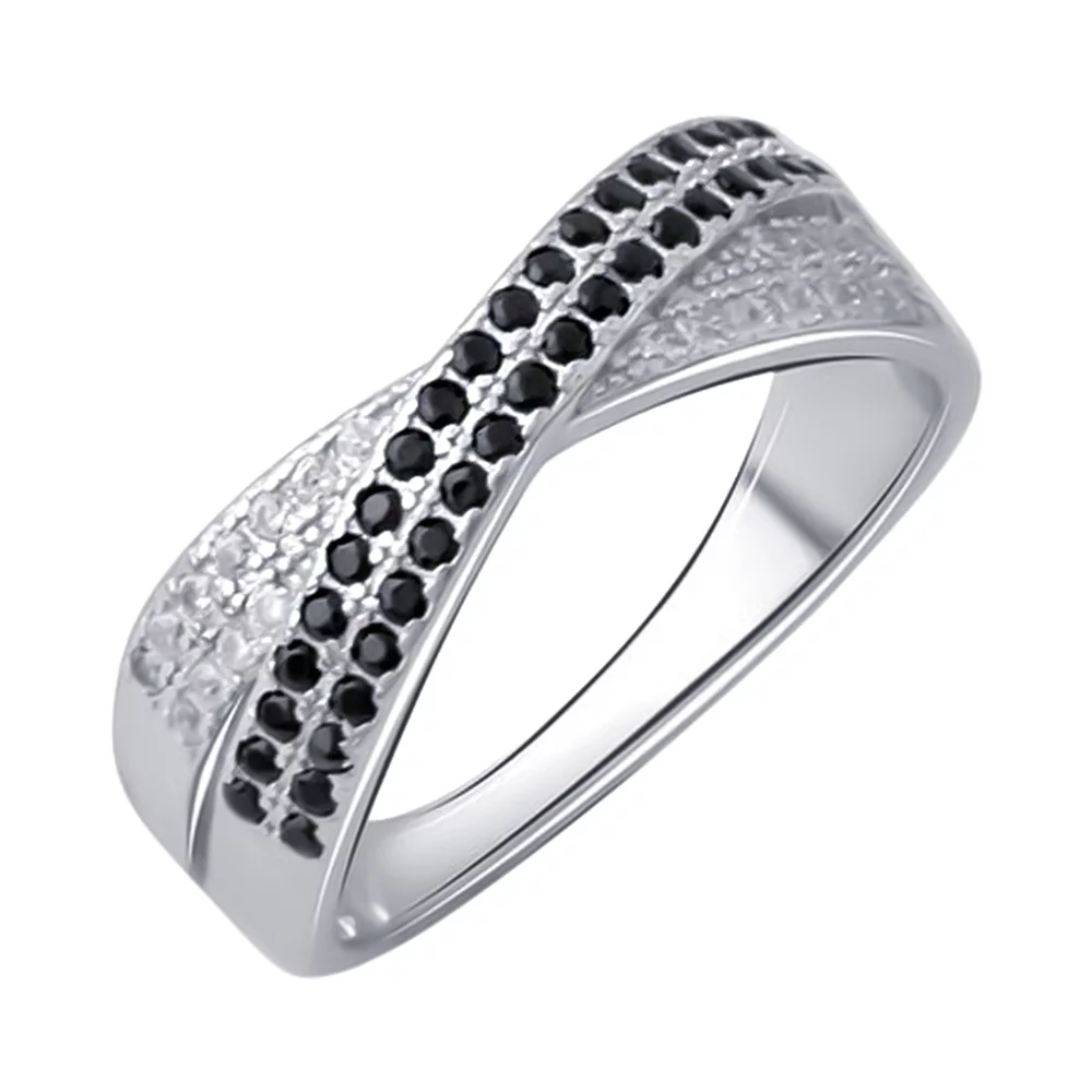 Кольцо с дорожками фианитов из серебра. Артикул 7501/2081753: цена, отзывы, фото – купить в интернет-магазине AURUM