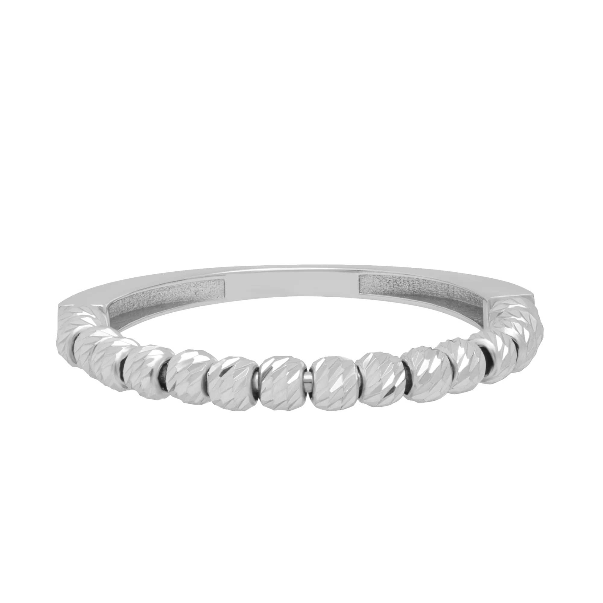 Кольцо с шариками из белого золота - 1630656 - 4