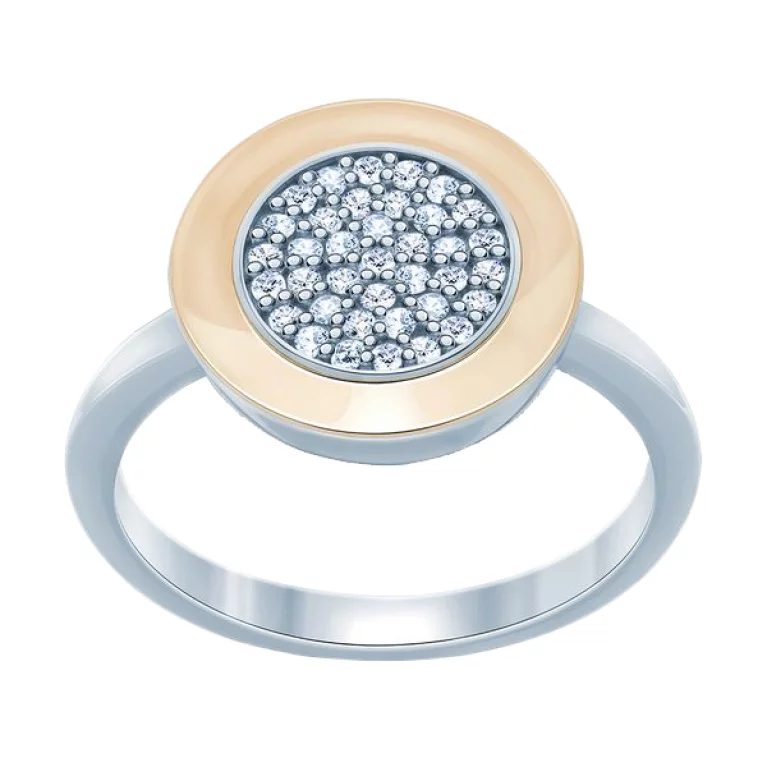 Серебряное кольцо с позолотой и фианитом. Артикул 7201/500688-ЗНРлк: цена, отзывы, фото – купить в интернет-магазине AURUM