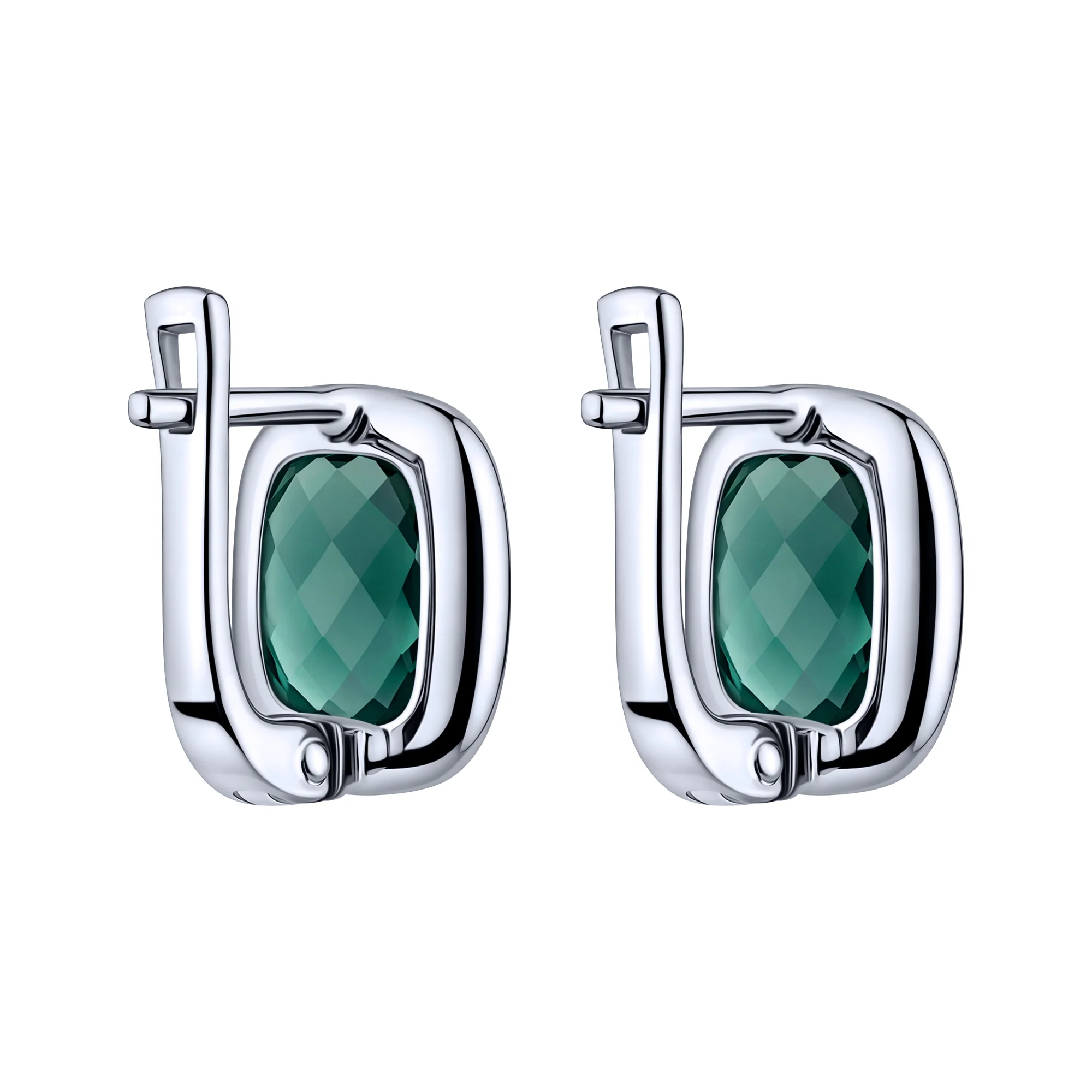 Сережки из серебра с топазом лондон  - 2263934 - 2