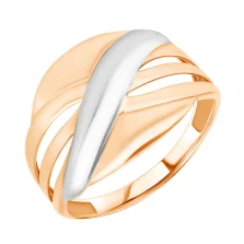 Каблучка з комбінованого золота - 960130