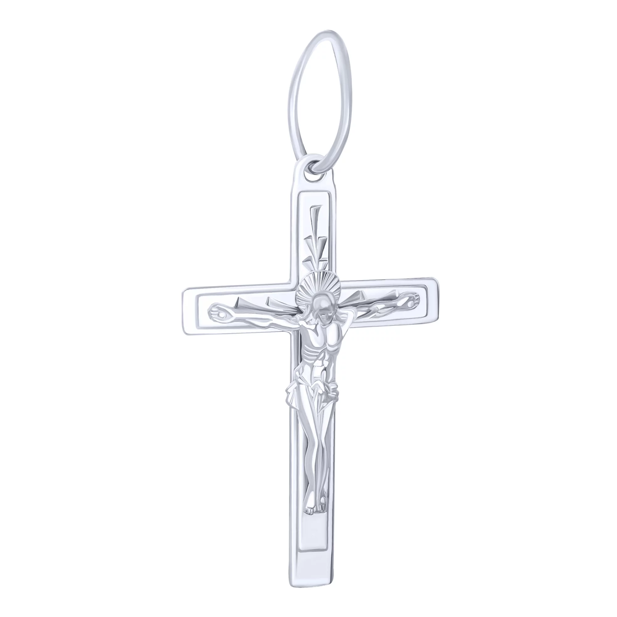 Православний срібний хрестик - 1680031 – зображення 1