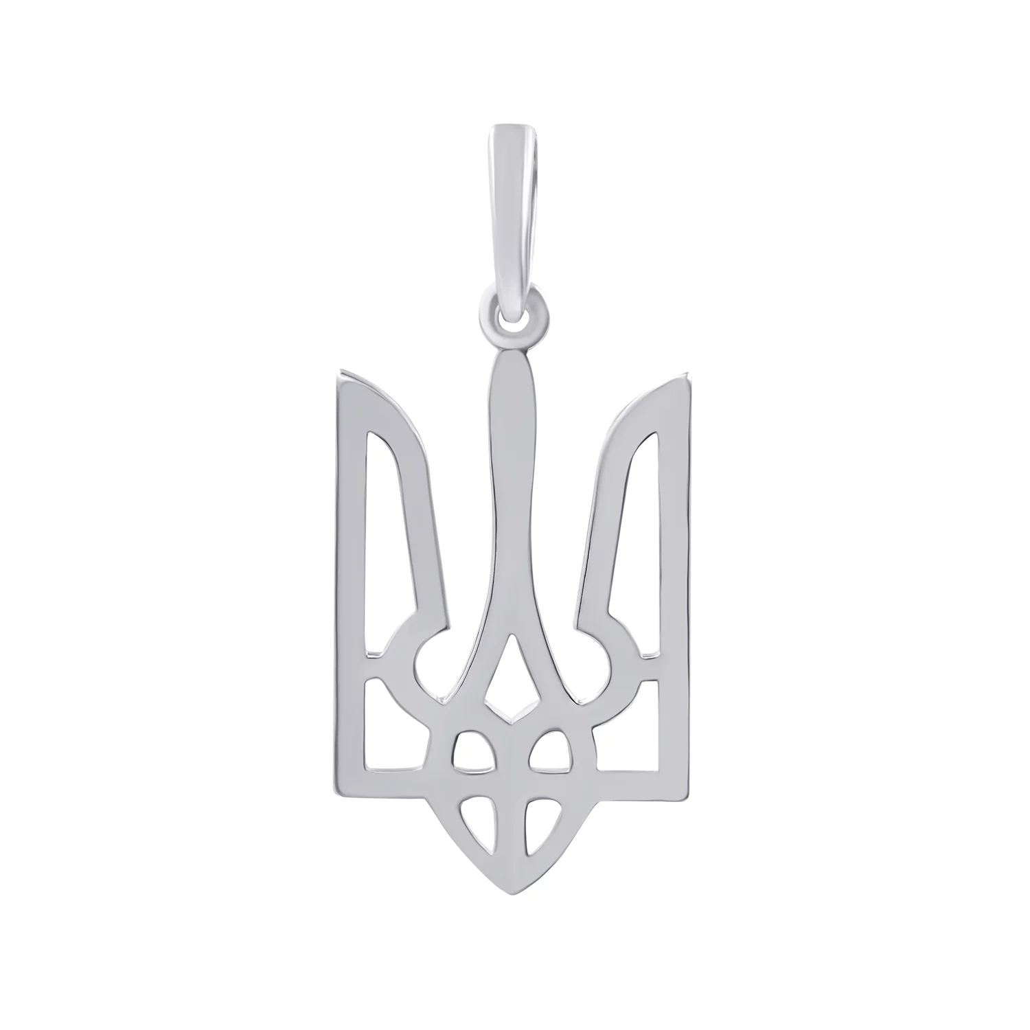 Срібний підвіс Тризуб Україна. Артикул 7503/3963: ціна, відгуки, фото – купити в інтернет-магазині AURUM