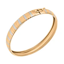 Браслет жорсткий з комбінованого золота - 971030