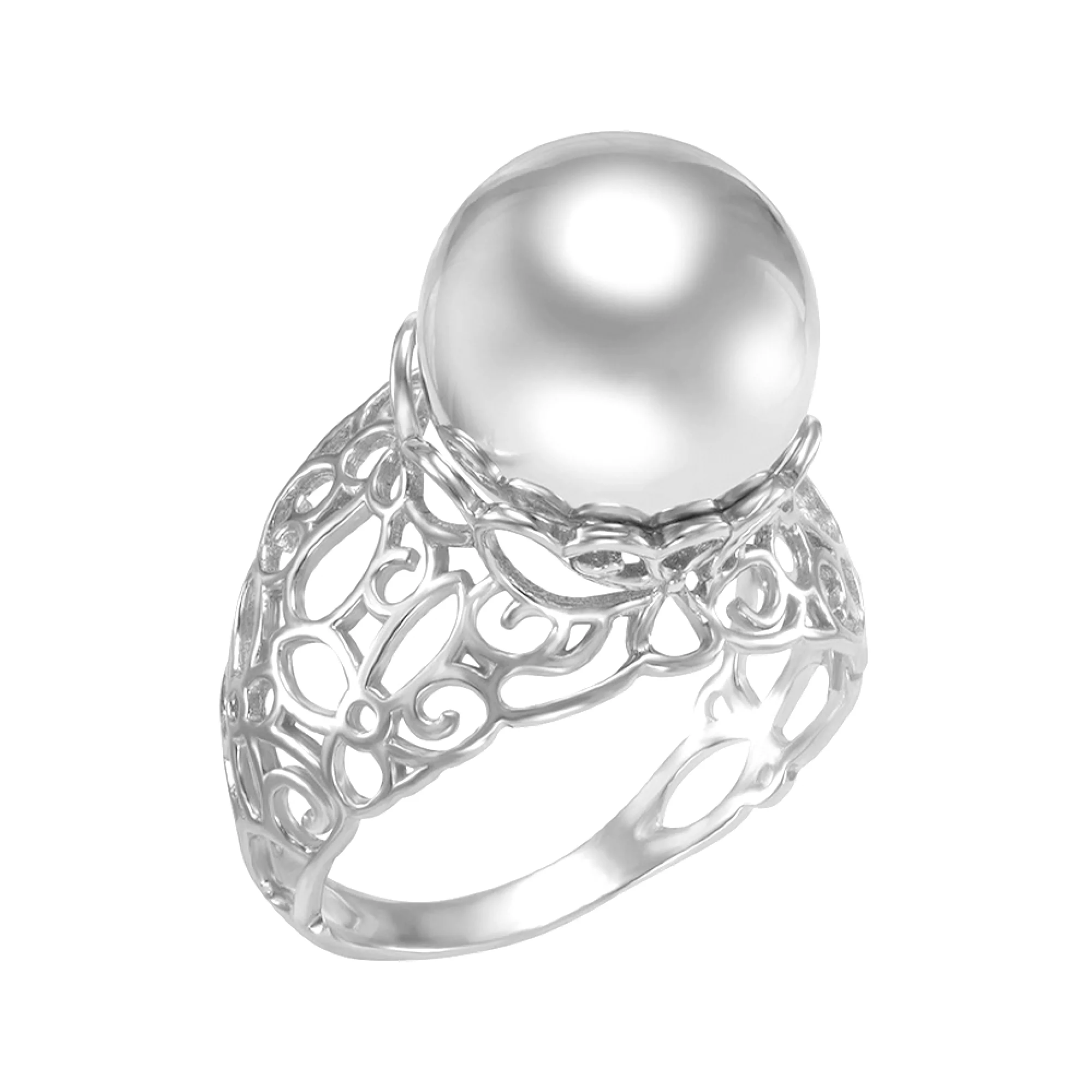 Кольцо из серебра "Шар" - 1478484 – изображение 1