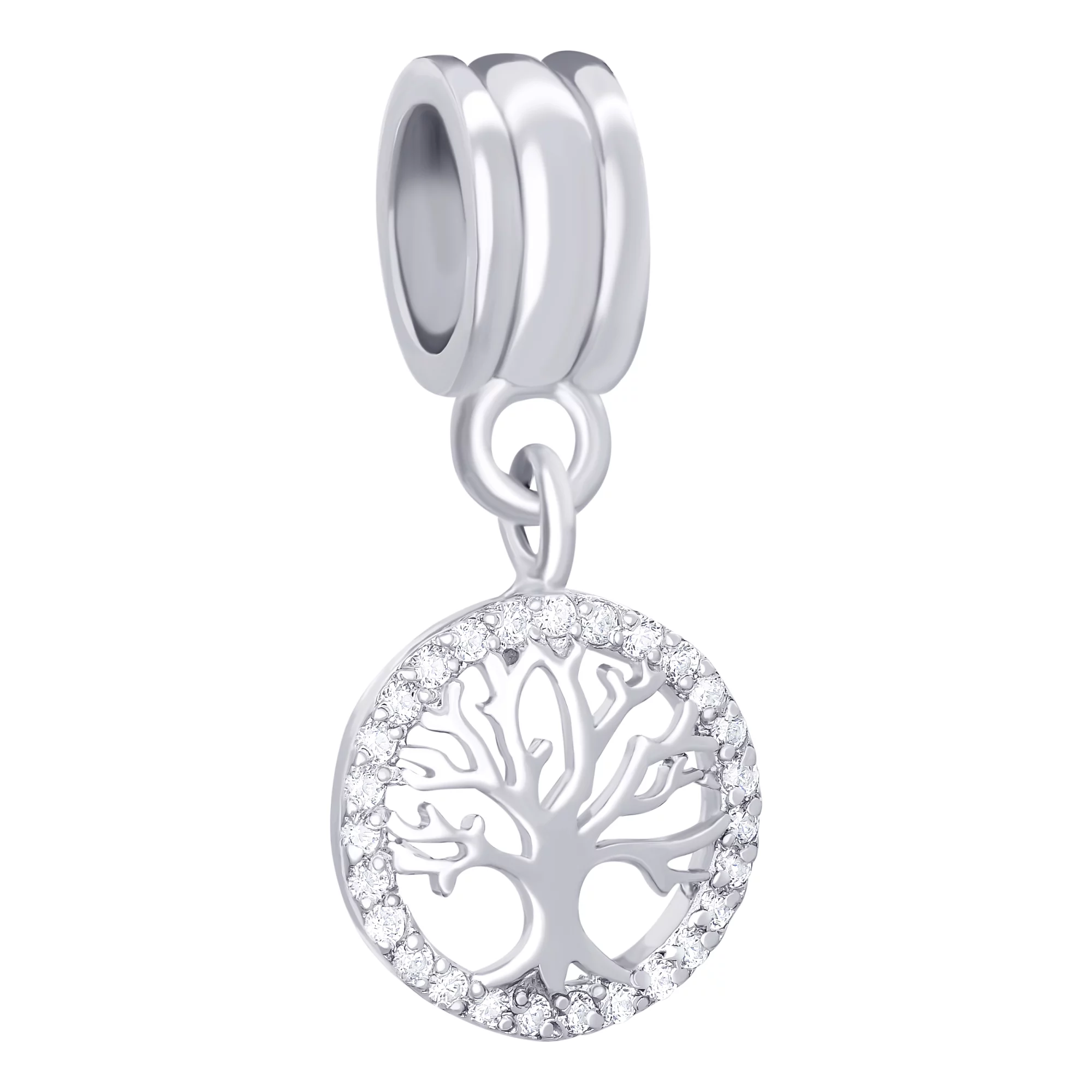 Підвіска срібна з фіанітом Дерево життя - 896373 – зображення 1