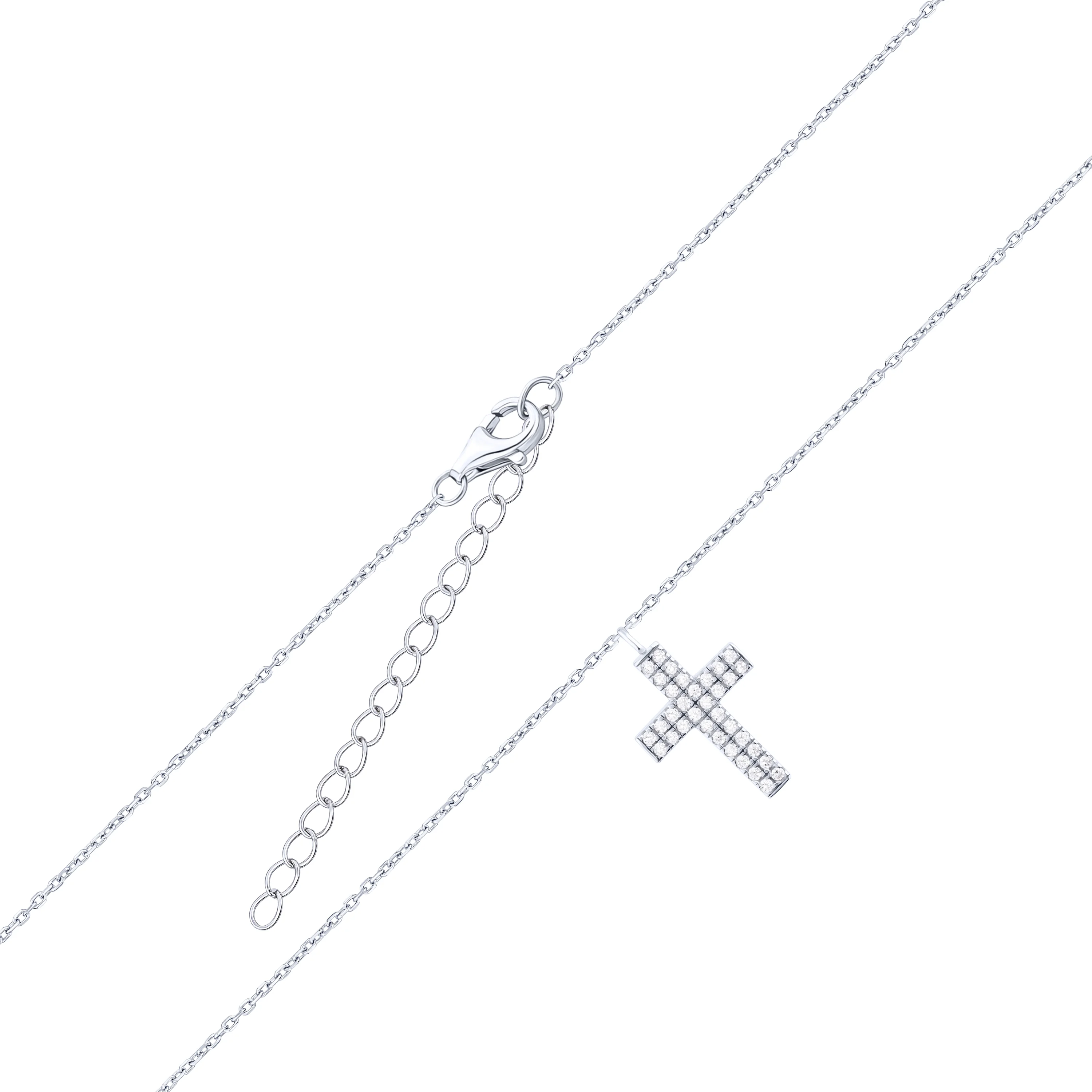 Срібні ланцюжки з хрестиком