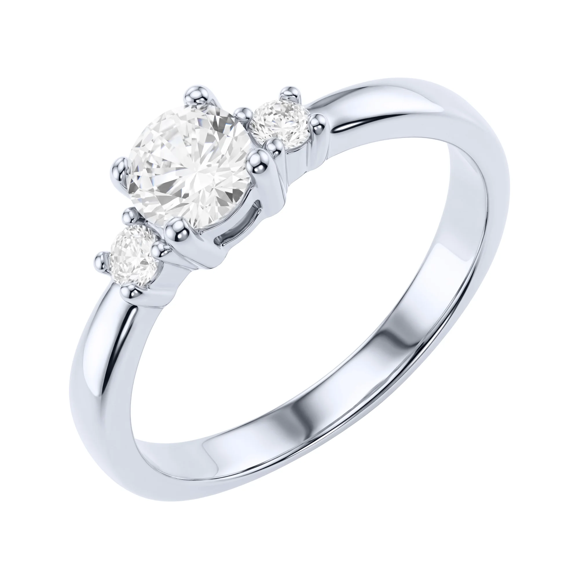 Серебряное кольцо с фианитами - 2291291 - 1