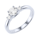 Серебряное кольцо с фианитами - 2291291