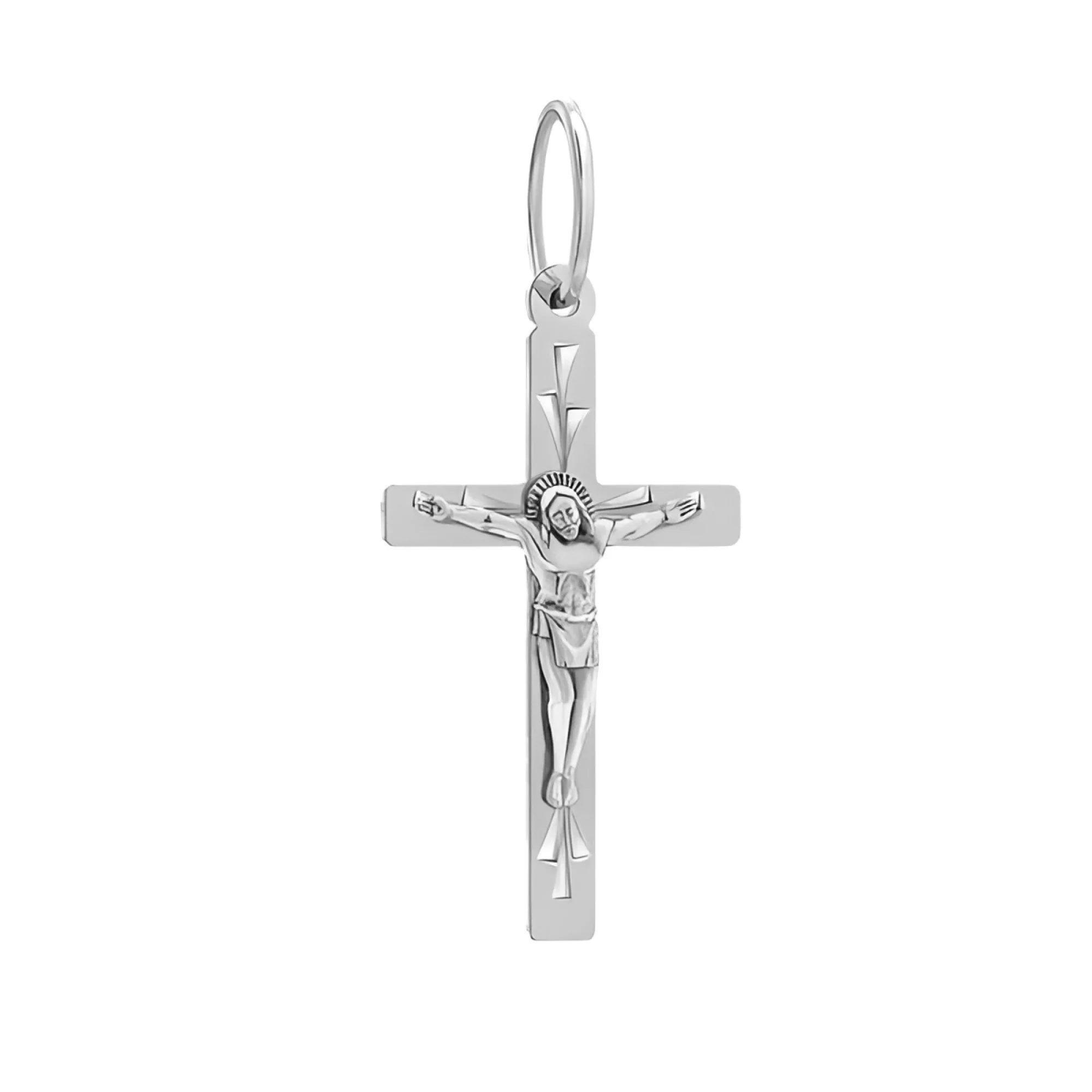 Крестик серебряный - 443337 – изображение 1