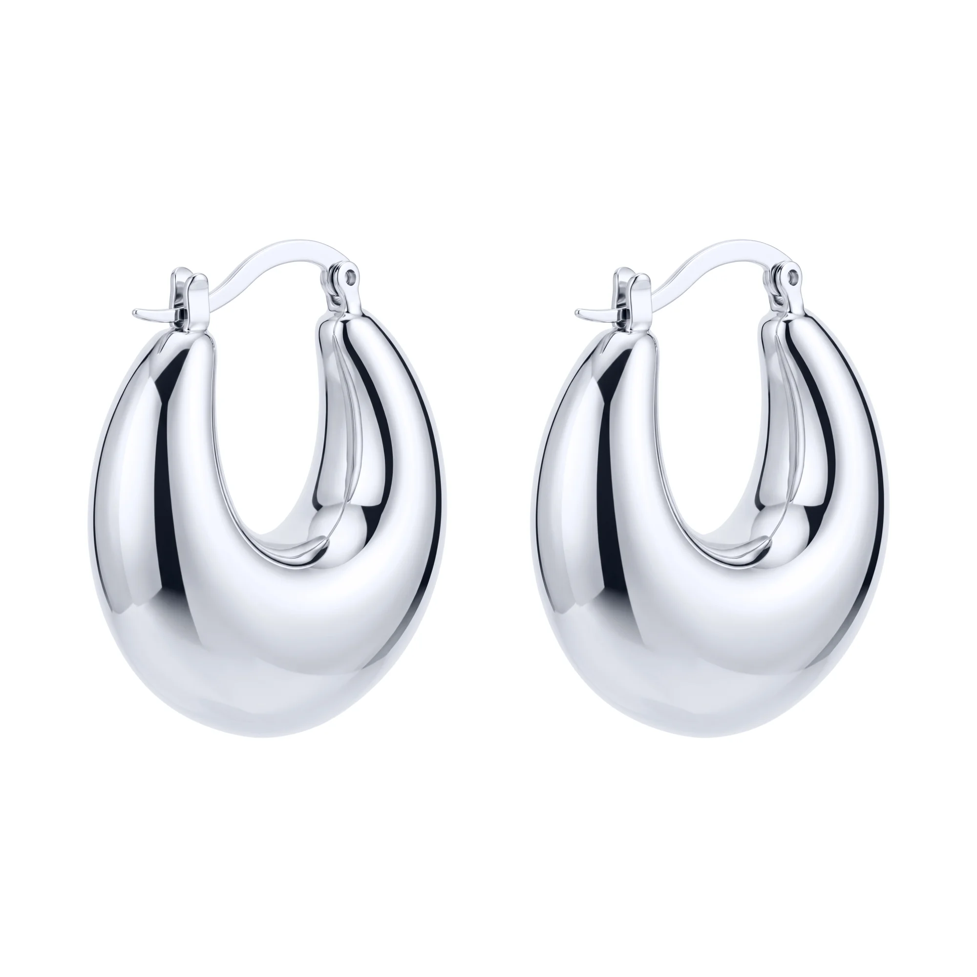 Массивные серьги из серебра - 2187053 - 2