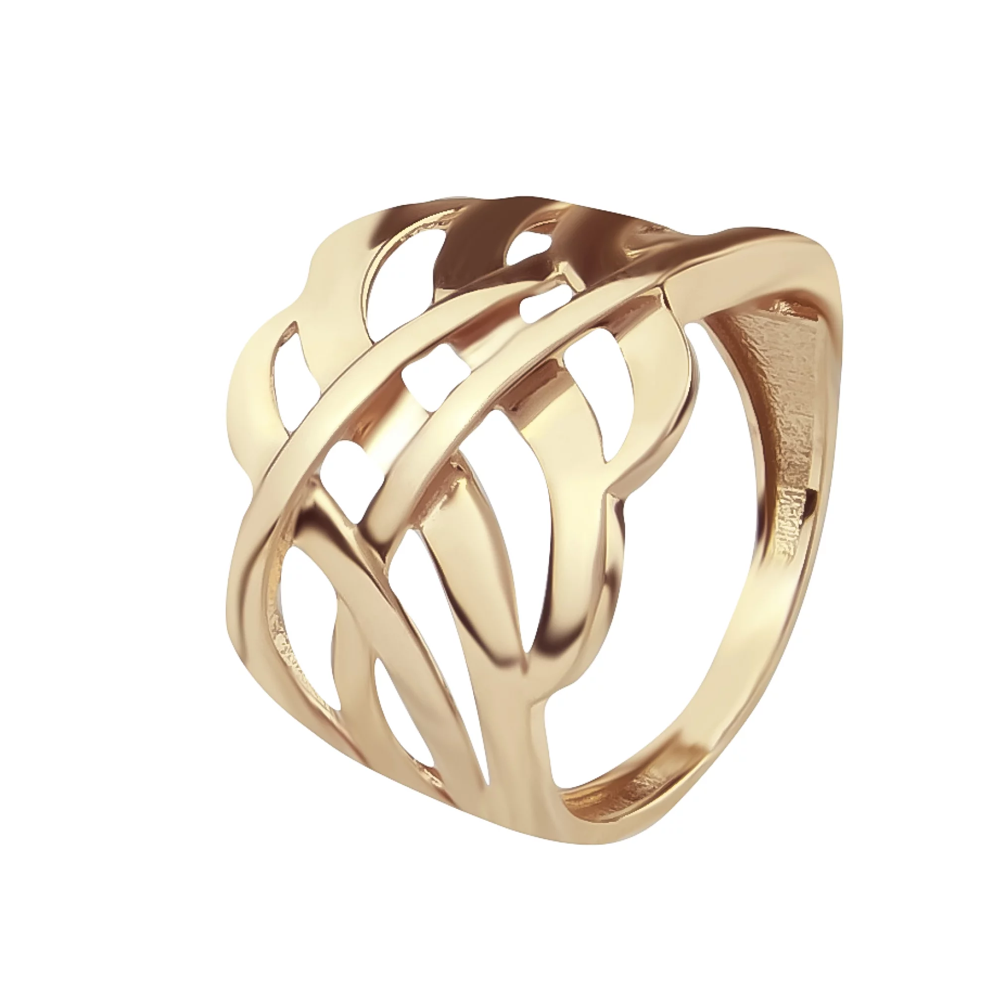 Золотое кольцо Плетение - 828152 – изображение 1