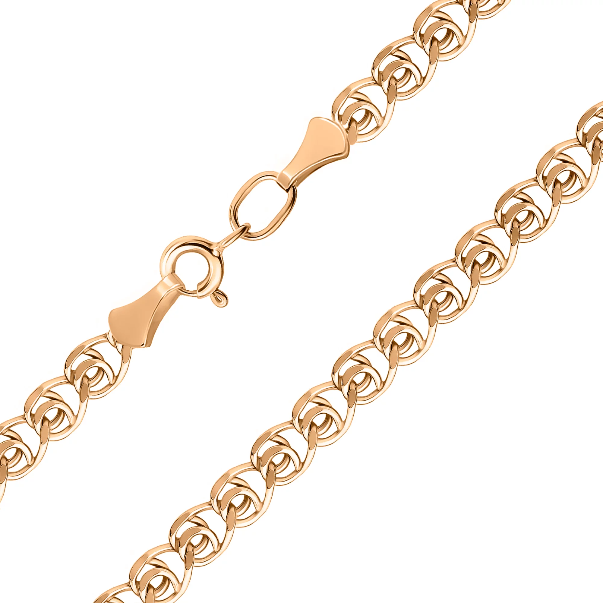 Золотая цепочка в плетении лав - 1506082 – изображение 1