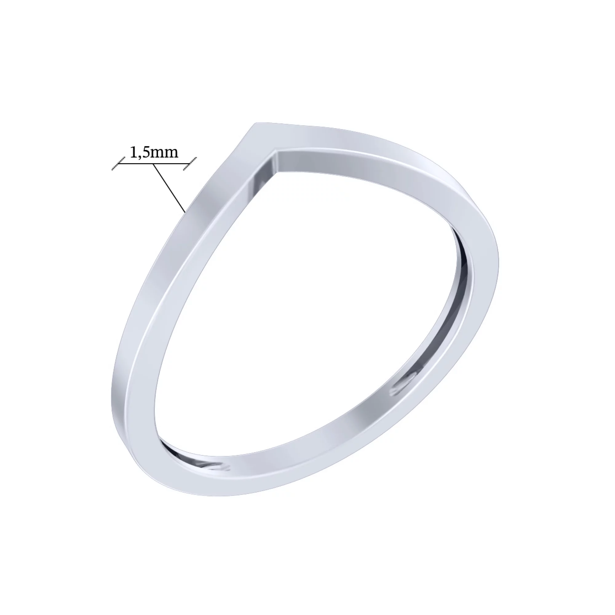 Серебряное кольцо - 1625077 – изображение 2