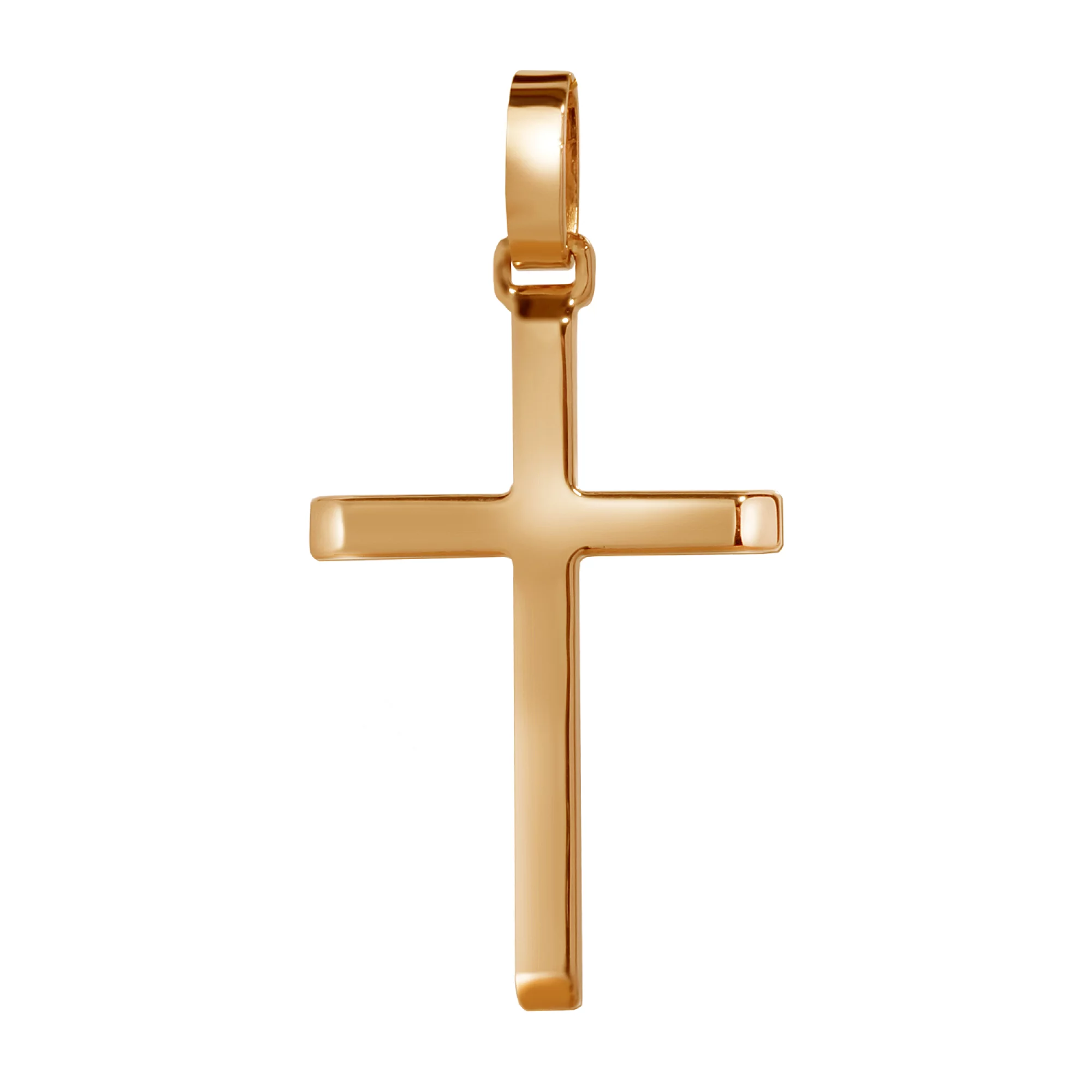 Крестик из красного золота Спаси и Сохрани - 963068 – изображение 1