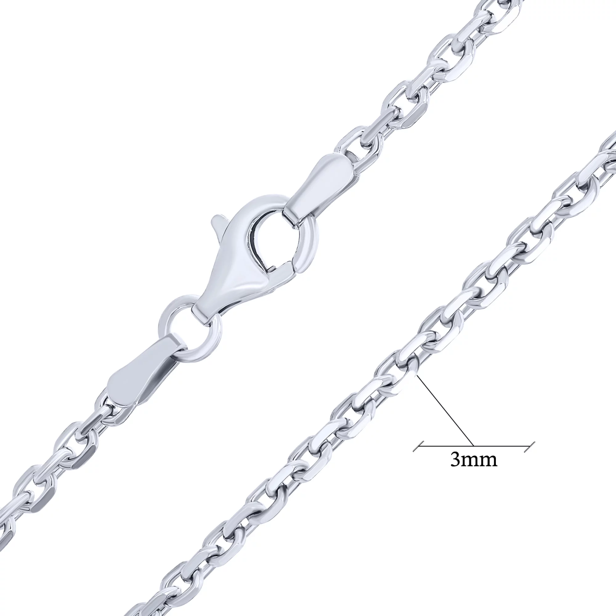 Серебряная цепочка плетение якорь - 1606547 – изображение 2