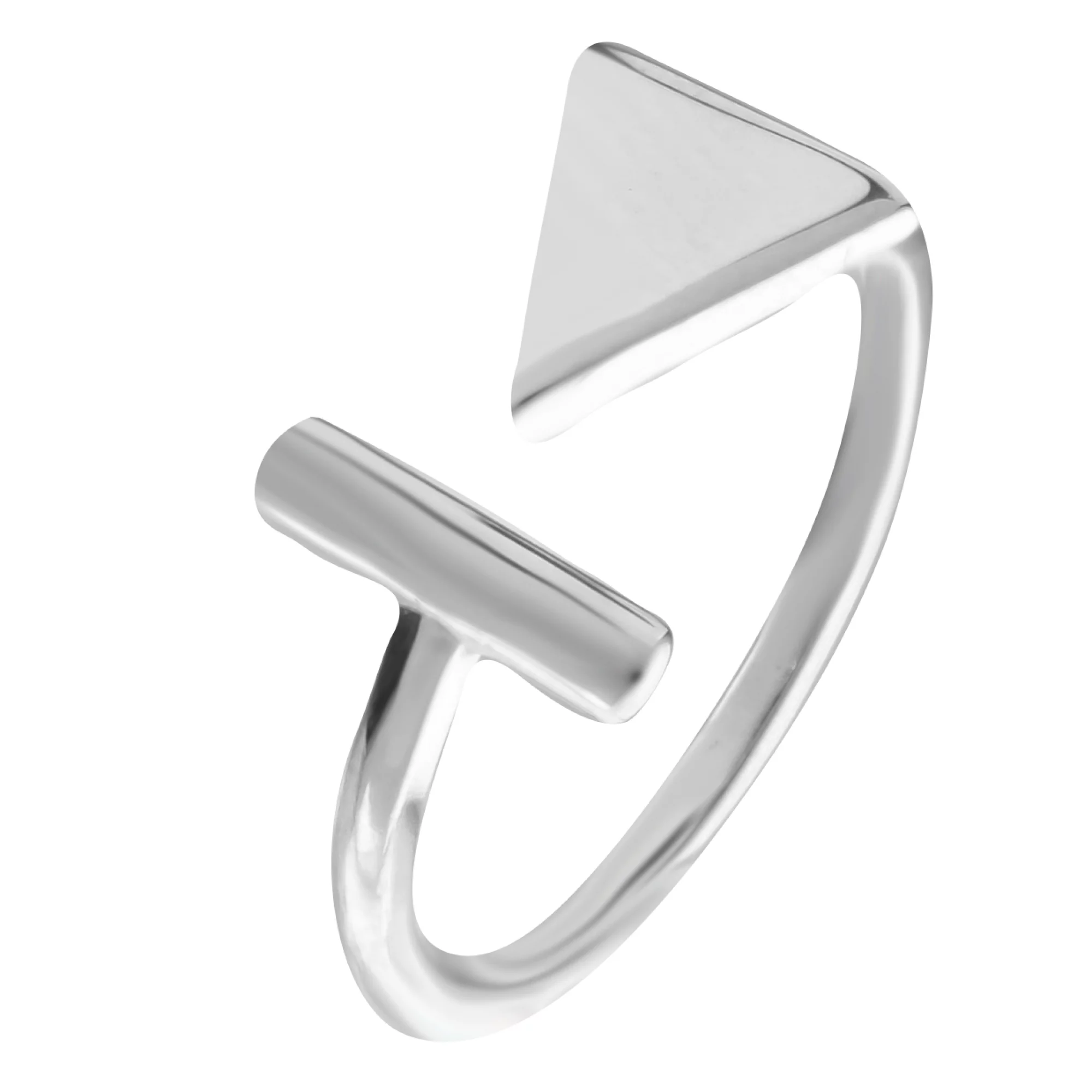 Серебряное кольцо "Геометрия" - 773292 – изображение 1