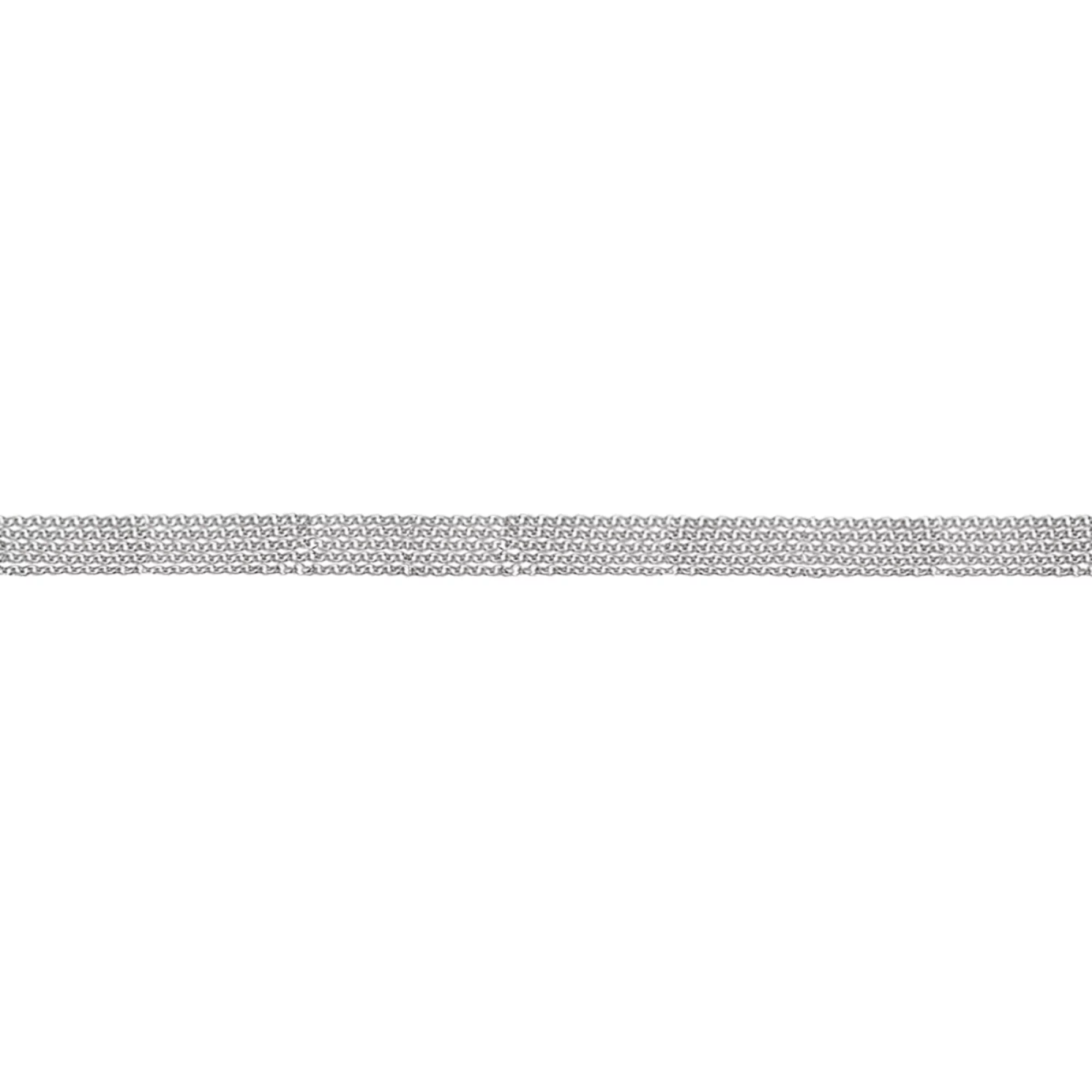 Колье плетение Якорь из серебра - 1072087 – изображение 2