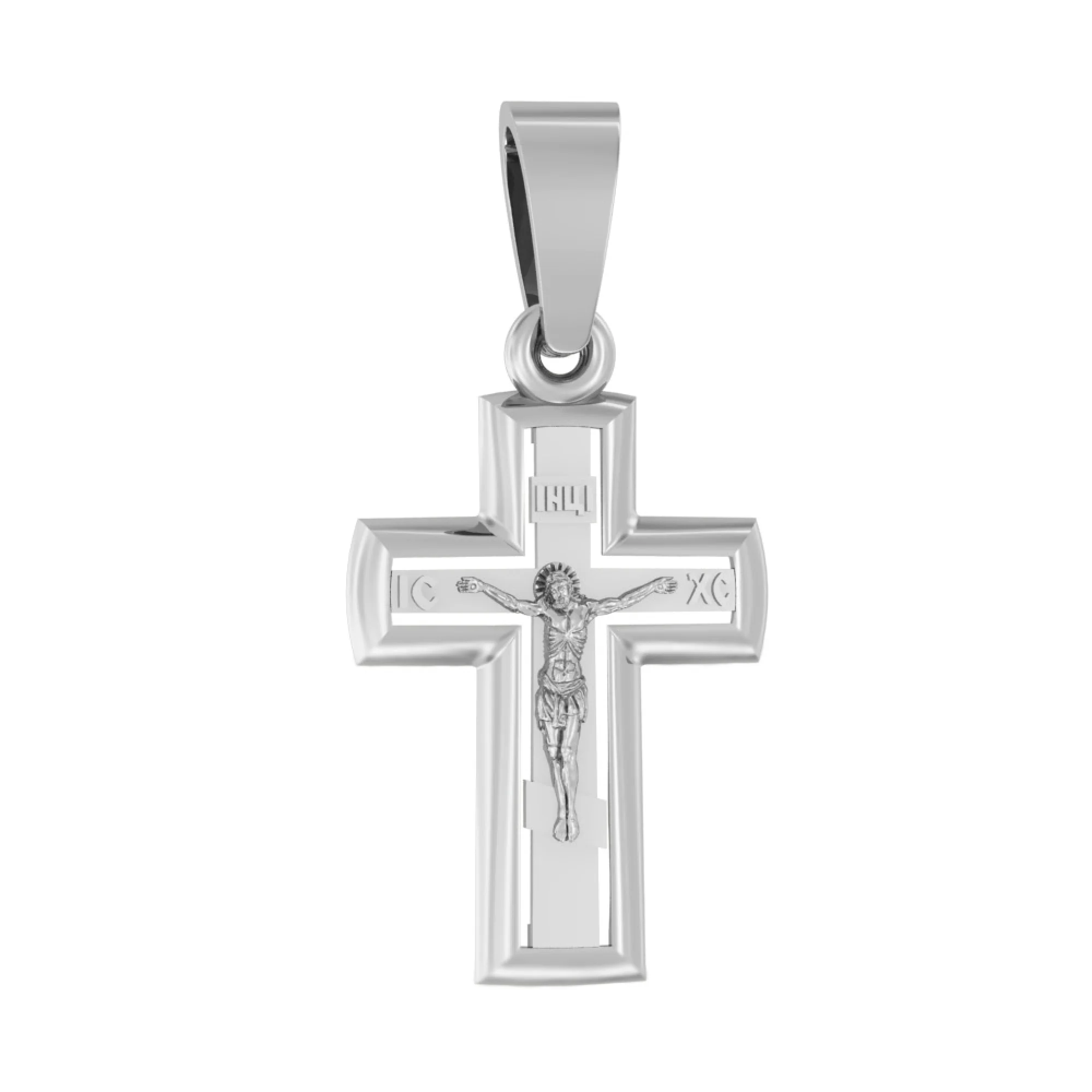 Крестик из белого золота - 961166 - 1