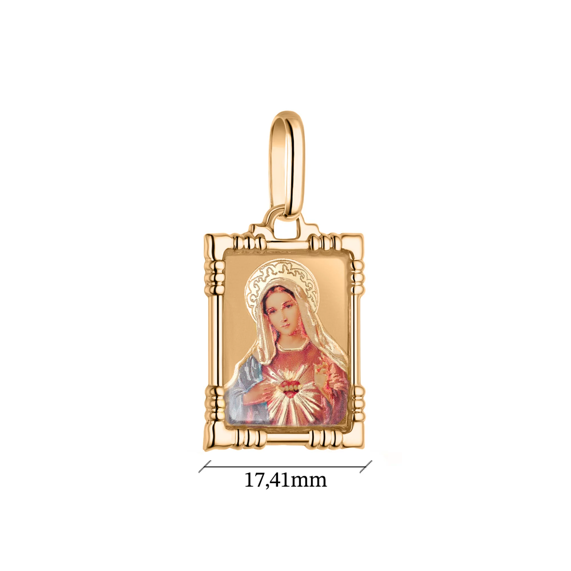 Ладанка золота "Божа Матір" - 1607157 – зображення 2
