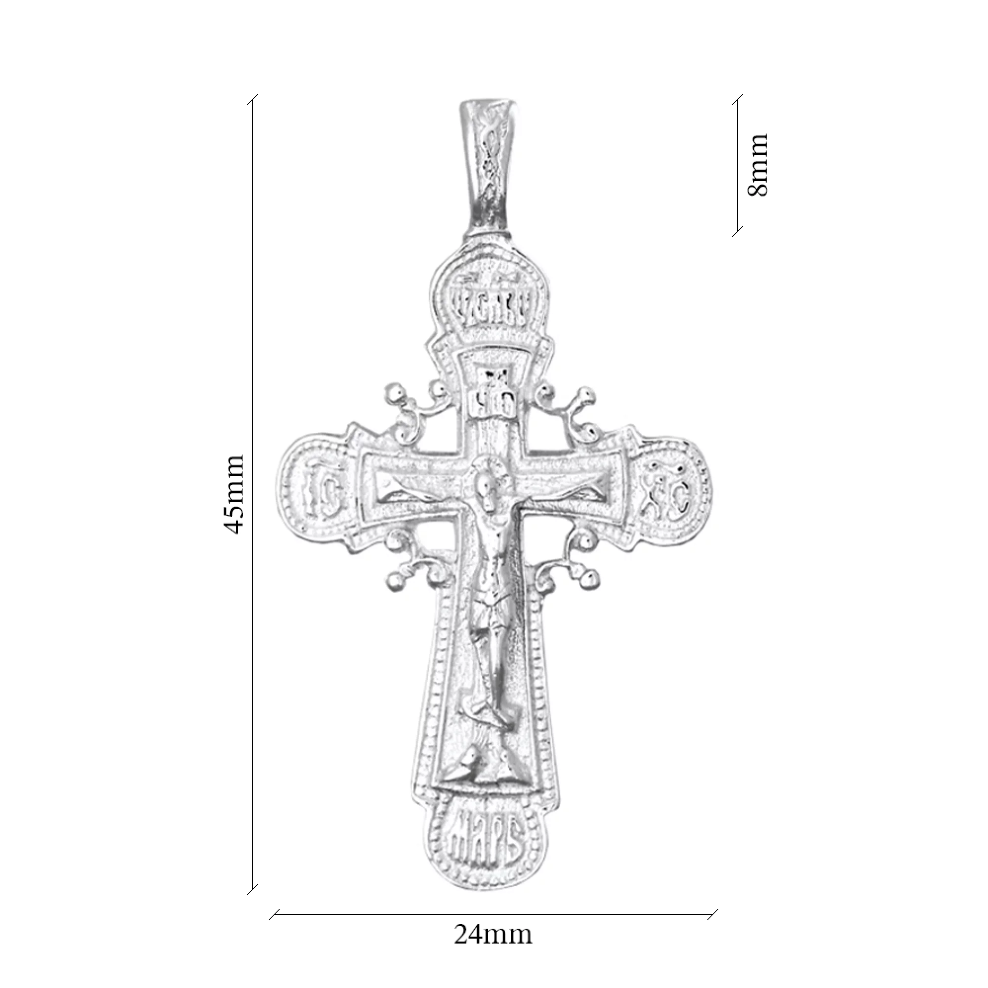 Срібний хрестик - 1349863 – зображення 2