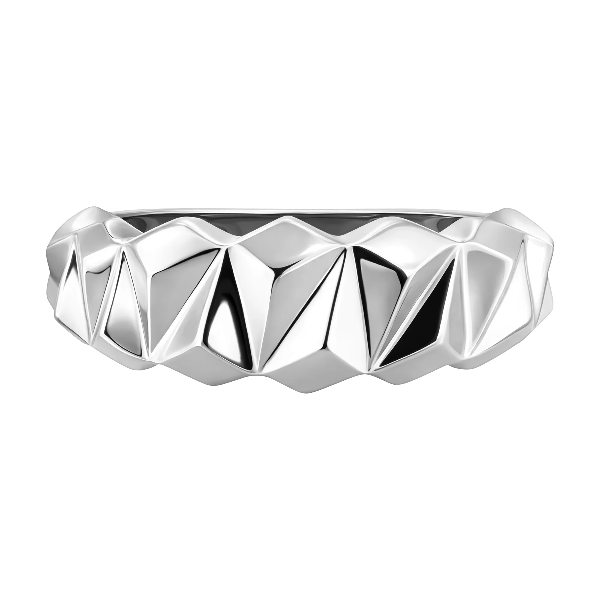 Массивное кольцо из белого золота - 2133851 - 2