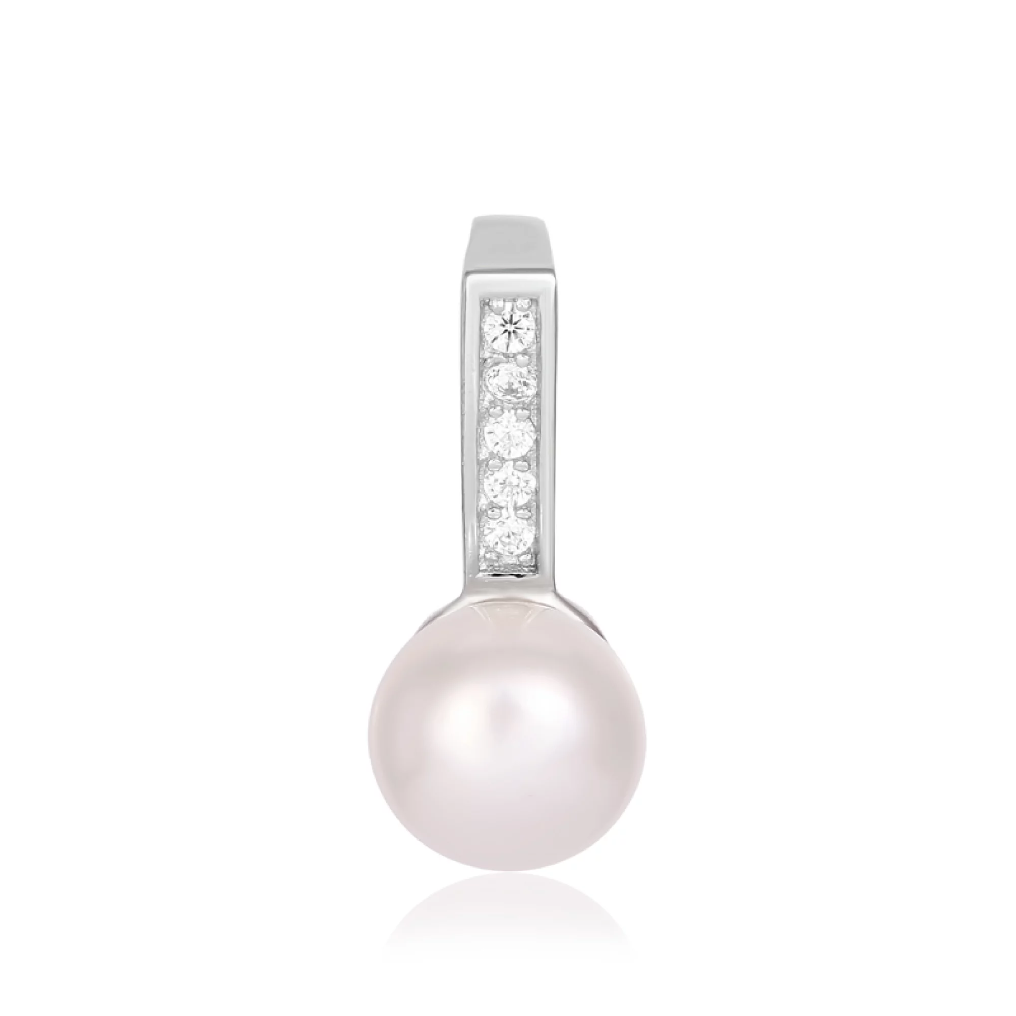 Срібна підвіска з перлами - 427012 – зображення 1