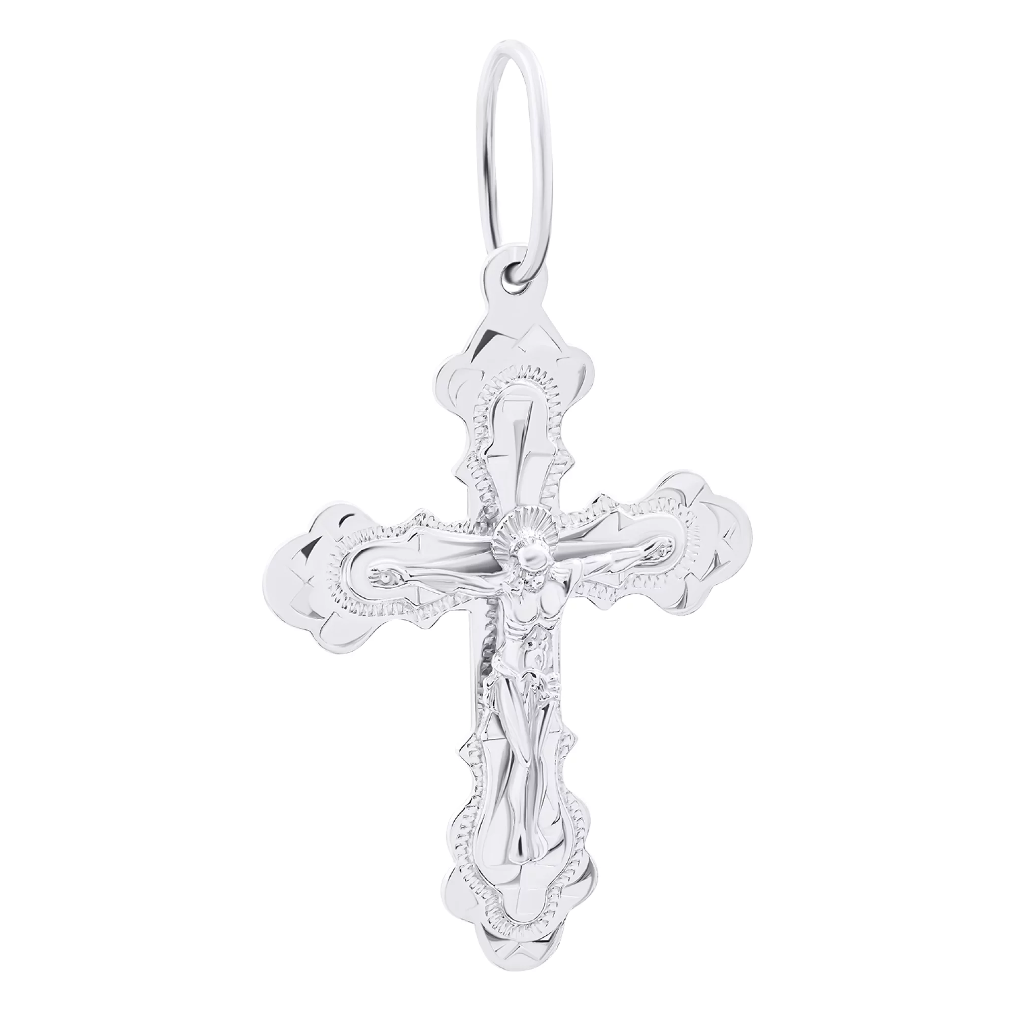 Натільний хрестик зі срібла - 1521079 – зображення 1