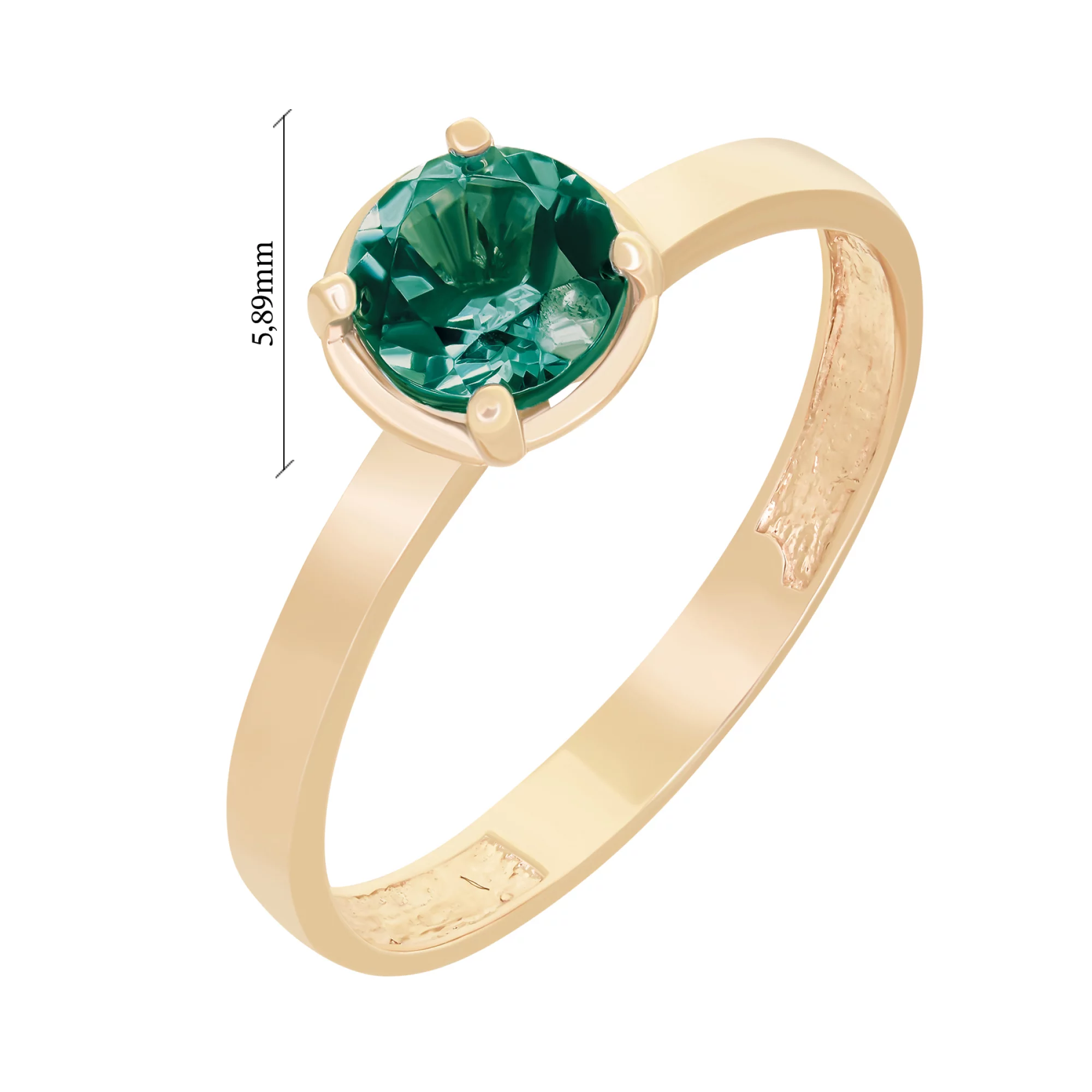 Золотое кольцо с турмалином - 1625333 – изображение 2