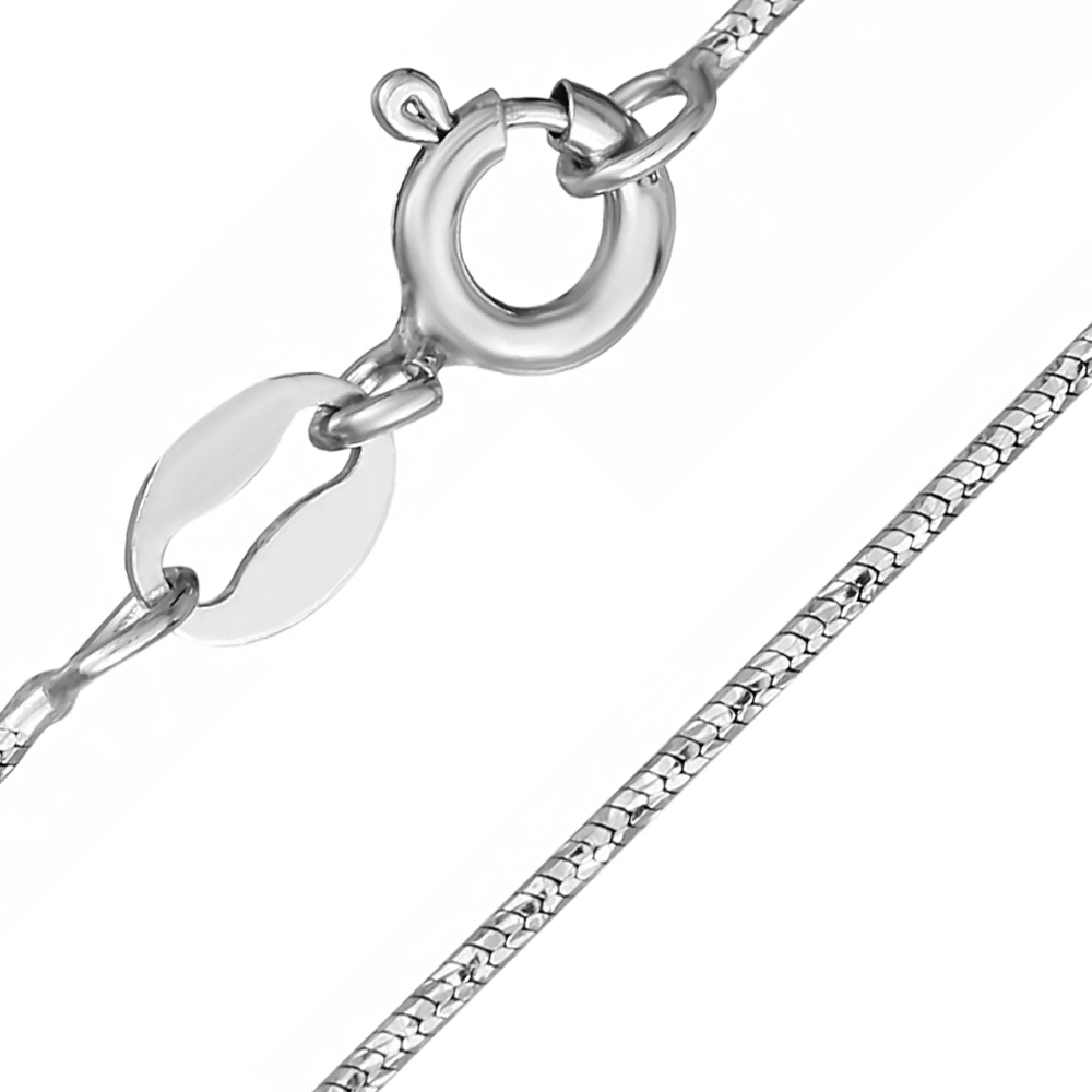 Серебряная цепочка Снейк плетение - 1443509 - 1