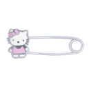 Серебряная булавка "Hello Kitty" с эмалью - 1685967
