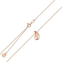 Цепочка из красного золота с подвесом "Капля" якорное плетение - 2036013