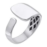 Кольцо серебряное с платиновым покрытием. Артикул 7501/500774-Пл: цена, отзывы, фото – купить в интернет-магазине AURUM
