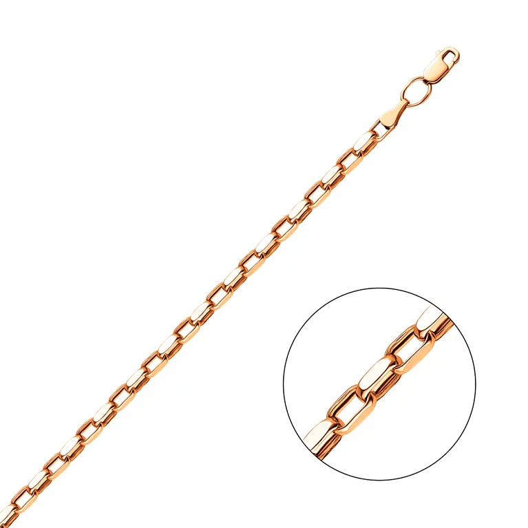 Золотий ланцюговий браслет на руку якірного плетіння. Артикул 317003: ціна, відгуки, фото – купити в інтернет-магазині AURUM