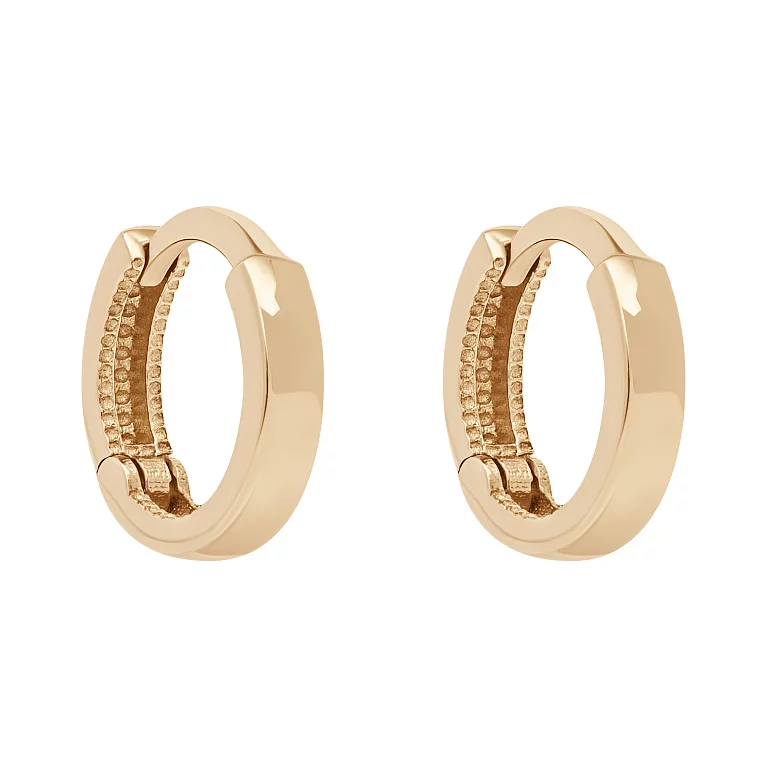 Сережки-кольцо из красного золота. Артикул 2010332101: цена, отзывы, фото – купить в интернет-магазине AURUM