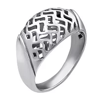 Кольцо серебряное с платиновим покрытием. Артикул 7501/500810-Пл: цена, отзывы, фото – купить в интернет-магазине AURUM