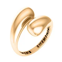 Незамкнена каблучка "Крапля" із червоного золота - 2129754