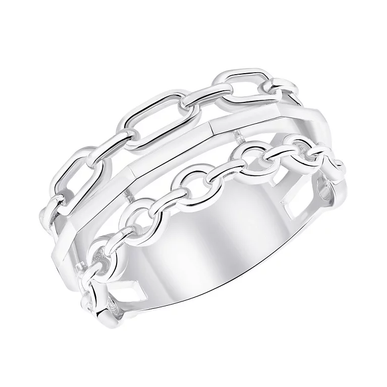 Кольцо из серебра "Цепи". Артикул 7501/5581: цена, отзывы, фото – купить в интернет-магазине AURUM