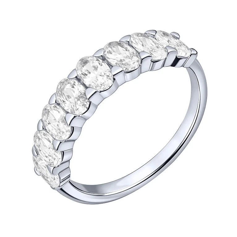 Серебряное кольцо с фианитами  - 2192832