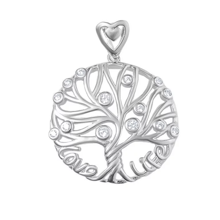 Срібний підвіс "Дерево Життя" з фіанітами. Артикул 7503/П2Ф/1062: ціна, відгуки, фото – купити в інтернет-магазині AURUM