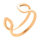 Кольцо двойное из красного золота на фалангу