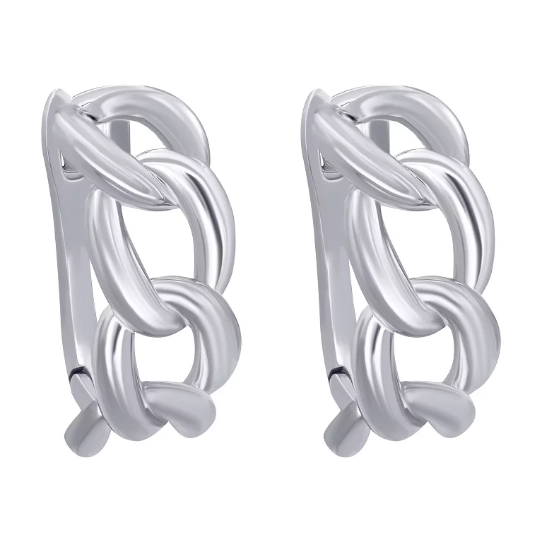 Сережки срібні "Ланцюжки". Артикул 7502/2078753: ціна, відгуки, фото – купити в інтернет-магазині AURUM
