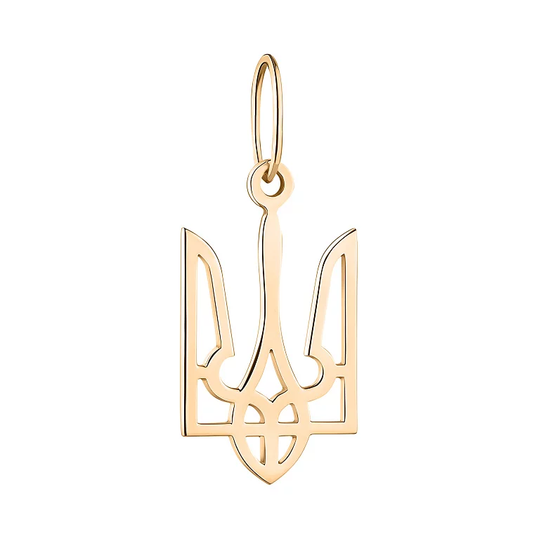 "Тризуб-Герб Украины" подвеска из красного золота. Артикул П-7УК-1: цена, отзывы, фото – купить в интернет-магазине AURUM