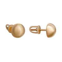Сережки-гвоздики з червоного золота - 855763