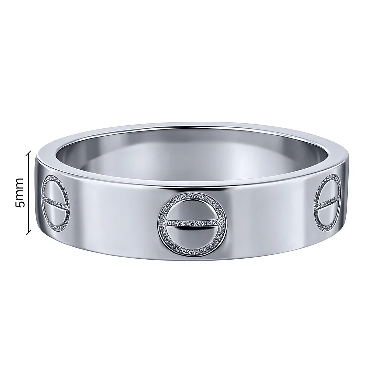 Кольцо "Love" из серебра - 2222305