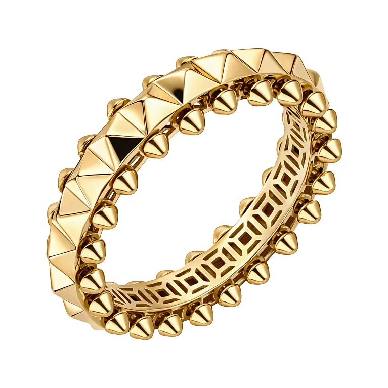 Каблучка у жовтому золоті "Clash" - 2139511